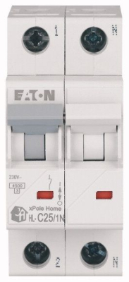 Выключатель модульный автоматический (МСВ) Eaton HL-C25/1N 