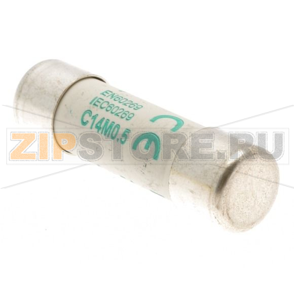 Предохранитель, 0.5 A, AC 690 В, 120 кА, 14x51 мм, aM, IEC Eaton CYLINDRICAL FUSE 14x51 0.5A AM 