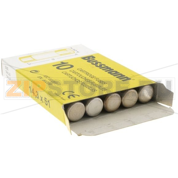 Предохранитель, 0.5 A, AC 690 В, 120 кА, 14x51 мм, aM, IEC Eaton CYLINDRICAL FUSE 14x51 0.5A AM 