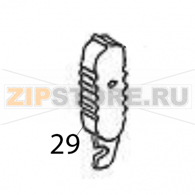 Latch handle Sato M84Pro Latch handle Sato M84ProЗапчасть на деталировке под номером: 29Название запчасти на английском языке: Latch handle Sato M84Pro.