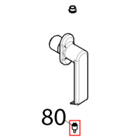 Perno cerniera in acciaio vetro esterno Tecnoeka KF 1010 A UD