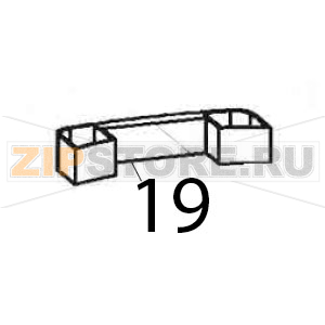 Down slideway board Bartscher CFXB-138-195 Down slideway board Bartscher CFXB-138-195Запчасть на деталировке под номером: 19