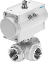 Кран шаровой с приводом Festo VZBM-A-11/4"-RP-25-F-3T-B2-PB80