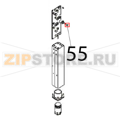 Knob spring Angelo Po FM1221E1 Knob spring Angelo Po FM1221E1Запчасть на деталировке под номером: 55