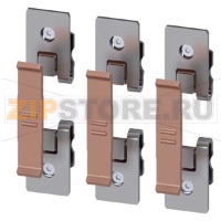 ЗАПАСНЫЕ ГЛАВНЫЕ КОНТАКТЫ ДЛЯ ТИПОРАЗМЕРА S6 ДЛЯ КОНТАКТОРОВ 3RT1456, 250A/AC-1 (1 КОМП= 3 ПОДВИЖНЫХ + 6 НЕПОДВИЖНЫХ КОНТАКТА С КРЕПЛЕНИЕМ) Siemens 3RT1956-6D