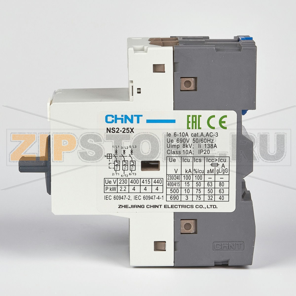Мотор-автомат 6-10 A Chint NS2-25X 