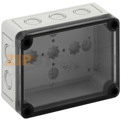 Корпус 130x94x57 мм, материал: поликарбонат, полистирол, серый Spelsberg TK PS 1309-6-tm 