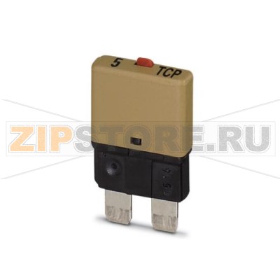 Тепловой защитный выключатель Phoenix Contact TCP 5/DC32V Полюсов: 1, Номинальный ток: 5 А, Номинальное напряжение: 32 В, Ширина: 6 мм, Тип предохранителей: Инерционного типа, Тип предохранителя: Автомат, Тип монтажа: На основной элемент, Цвет: светло-коричневый.Минимальный заказ: 50 шт.Упаковка: 50 шт.
