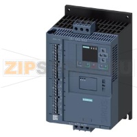 Устройство плавного пуска SIRIUS, ном. раб. напряжение Ue 200-480 В АС, ном. раб. ток до 18 A (CLASS 10 E), ном. питающее напряжение управления Us: 24 В AC/DC, винтовые клеммы главной цепи, винтовые клеммы главной цепи, пружинные клеммы вспомогательных це