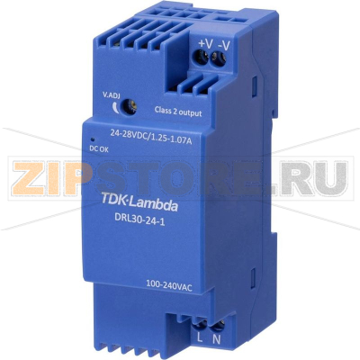 Блок питания на DIN-рейку 15 В, 1.68 А, 25.2 Вт TDK-Lambda DRL-30-15-1 
