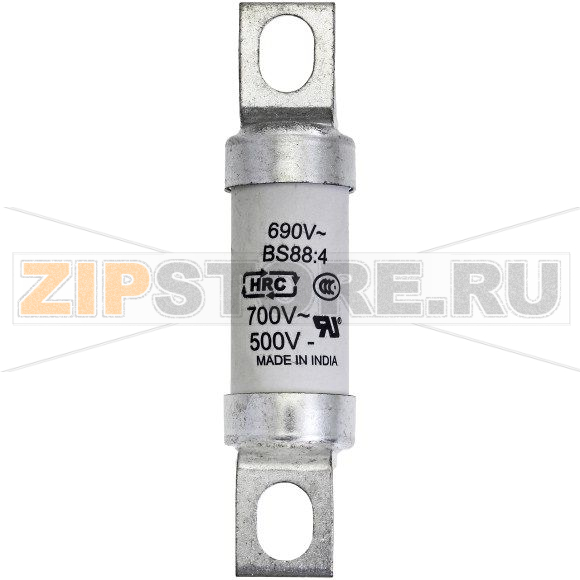 Предохранитель, 80 A, AC 690 В, DC 500 В, 200 кА, BS88, 19x77 мм, aR, BS Eaton 80AMP 690V AC BS88 