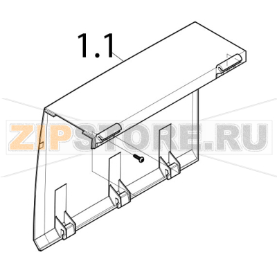 Cover plate CAB EOS2 Cover plate CAB EOS2Запчасть на деталировке под номером: 1.1