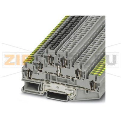 Многоярусный клеммный модуль Phoenix Contact ST 2,5-PE/2PV Сечение:  0,08 мм² - 4 мм², AWG: 28 - 12, Тип подключения: Пружинный зажим, Ширина: 5,2 мм, Цвет: cерый, Тип монтажа: NS 35/7,5, NS 35/15.Минимальный заказ: 50 шт.Упаковка: 50 шт.