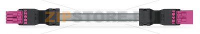 pre-assembled interconnecting cable; Eca; Socket/plug; 4-pole; Cod. B; Control cable 4 x 1.0 mm; 4m; 1,00 mm; pink Wago 891-8994/005-407 Protected against mismating and maintenance-freeLow profile with 4.4 mm pole spacingComponents can be clearly printed on and color-coded to meet custom requirements....