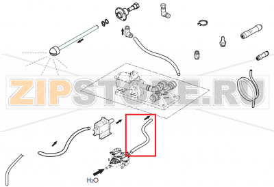 Pipe Lainox NAEB101R   Pipe Lainox NAEB101RЗапчасть на сборочном чертеже под номером: 19Название запчасти на английском&nbsp;языке:&nbsp;Pipe Lainox NAEB101R