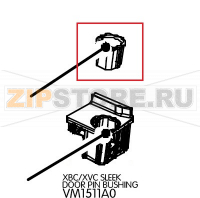 Sleek door pin bushing Unox XB 893