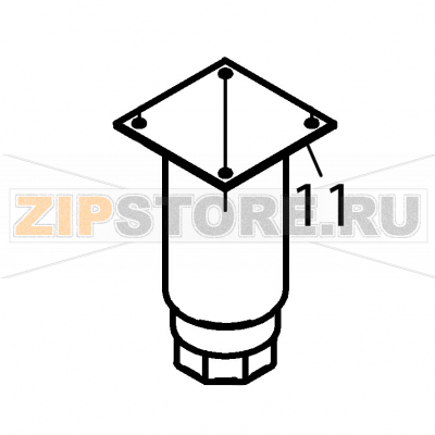 Adjustable leg Fagor FI-80 Adjustable leg Fagor FI-80Запчасть на деталировке под номером: 11Название запчасти Fagor на английском языке: Adjustable leg FI-80.