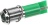 PANEL LIGHT 24V GREEN CHROME BEZEL -PL E