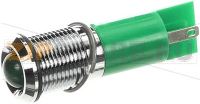 PANEL LIGHT 24V GREEN CHROME BEZEL -PL E 
