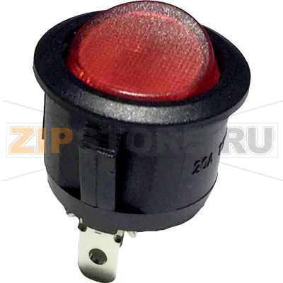 Переключатель клавишный 12 В/AC, 10 А, 1 x выкл/вкл TRU Components R13-112B B/R 