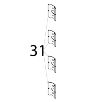 Support of components for command panel Piron P920RXS