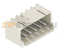 Вилка THT; 1.4 mm O solder pin; угловые; Шаг контактов 5 мм; 2-пол.; светло-серые Wago 2092-1422