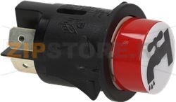 PUSH-BUTTON 1-POLE RED 16A 250V 