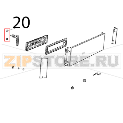 Copri viti maniglia cheftop baker Unox XVC 1005EP Copri viti maniglia cheftop baker Unox XVC 1005EPЗапчасть на деталировке под номером: 20