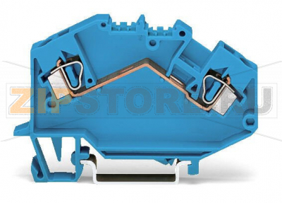 TOPJOB Classic 2-проводные проходные клеммы; 4 mm; подходят для исполнений Ex i; центральная маркировка; для DIN-рейки 35 x 15 и 35 x 7,5; CAGE CLAMP®; 4,00 mm; синие Wago 781-604 