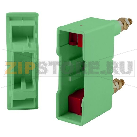 Держатель предохранителя, 32 A, AC 550 В, BS88/F1 Eaton SAFECLIP 32A BACK STUD CONNECTED GREEN 
