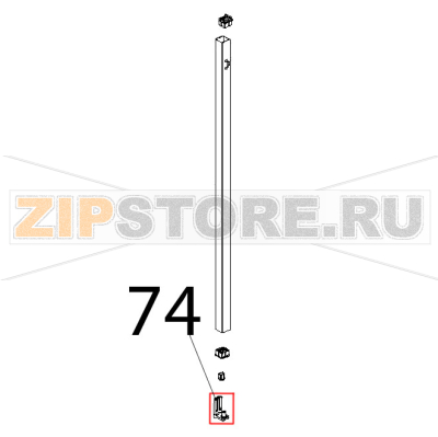Staffa inf. porta Unox XVC 1005P Staffa inf. porta Unox XVC 1005PЗапчасть на деталировке под номером: 74