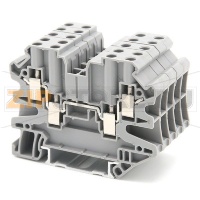 Клемма проходная, универсальная, 4 контакта, серая CHIKU RUT 4-QUATTRO-HV