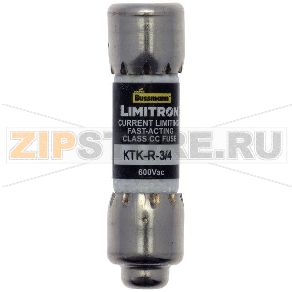 Предохранитель, 0.75 A, AC 600 В, 200 кА, 10x38 мм, CC, UL, быстродействующий Eaton CLASS CC FAST 