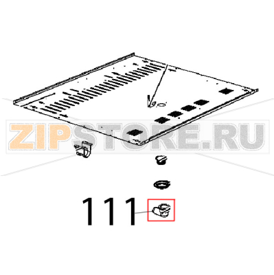 Bend for drain pipe Unox XB 895 Bend for drain pipe Unox XB 895Запчасть на деталировке под номером: 111