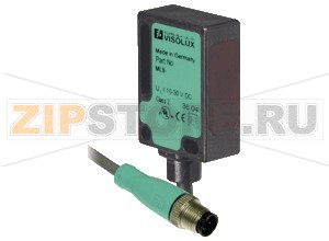 Рефлекторный датчик Retroreflective sensor ML8-55/103/115b Pepperl+Fuchs Описание оборудованияRetroreflective sensor for standard applications, miniature design, polarization filter, 3.5&nbspm detection range, red light, dark on, PNP output, fixed cable with M12 plug