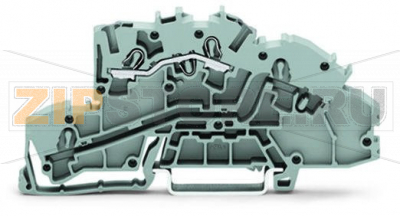 Многоуровневые клеммы для монтажа; 4 mm; L:; Push-in CAGE CLAMP®; 2,50 mm; серые Wago 2003-7650 