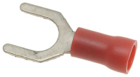 КАБЕЛЬНАЯ КЛЕММА С ВИЛКОЙ КРАСНАЯ Ø 6,4 MM 100 ШТ