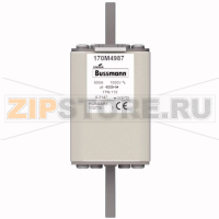 Предохранитель, 500 A, AC 1000 В, 150 кА, 1, 51x69x138 мм, aR, DIN, IEC Eaton FUSE 500A 1000V 1