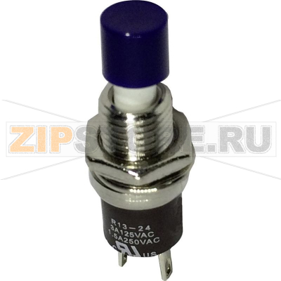 Кнопка 250 В/AC, 1.5 А, 1 x выкл/вкл, без фиксации, 1 шт TRU Components TC-R13-24A1-05-BL 
