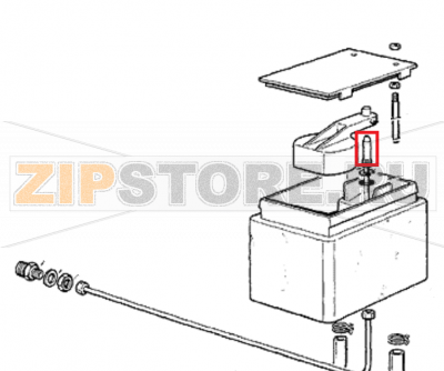 Wassereinlaufstück Scotsman MF 56 ASR     Wassereinlaufstück Scotsman MF 56 ASRЗапчасть на сборочном чертеже под номером: 6Название запчасти Scotsman на немецком языке: Wassereinlaufstück Scotsman MF 56 ASR