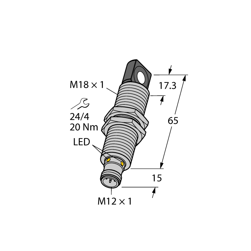 Датчик ультразвуковой Turck RU40U-M18MS-UP8X2-H1151 