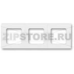 Рамка трехместная, белая ABB 2CHH015030A6003 
