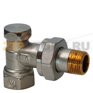 Угловой радиаторный клапан, PN10, DN10, kvs 0..1.8 Siemens AEN10 