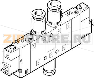 Распределитель с электроуправлением Festo CPE24-M2H-5JS-QS-10 
