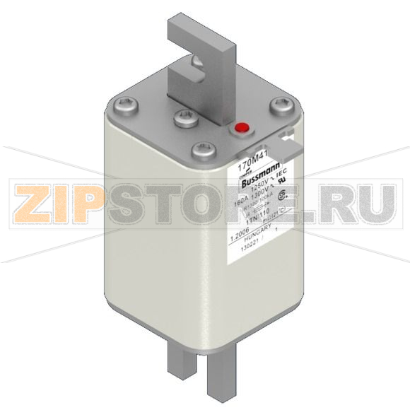 Предохранитель, 160 A, AC 1250 В, 100 кА, size 1, 53x66x138 мм, aR, DIN, IEC Eaton FUSE 160A 12 