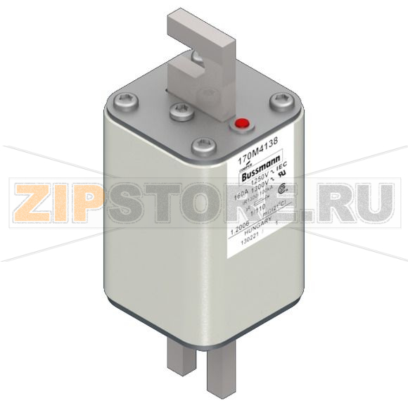 Предохранитель, 160 A, AC 1250 В, 100 кА, size 1, 53x66x138 мм, aR, DIN, IEC Eaton FUSE 160A 12 