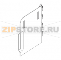 SS door right side XSM assy. Saeco Syntia Cappuccino