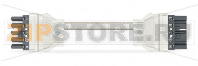 Кабель межблочный; Eca; розетка - штекер; 5-полюсов; код. L; H05VV-F 5G 1,5 мм; 7 m; 1,50 mm; темно-серые Wago 771-8985/006-704 Protected against mismating and maintenance-free...