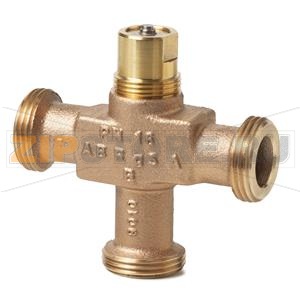 VXG44.25-10 - 3-ходовые седельные клапаны, внешняя резьба, PN16, DN25, kvs 10 Siemens VXG44.25-10 