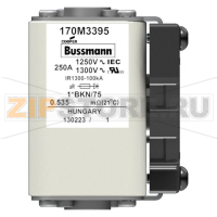 Предохранитель, 315 A, AC 1250 В, 100 кА, size 1, 45x59x75 мм, aR, IEC UL Eaton FUSE 315A 1250
